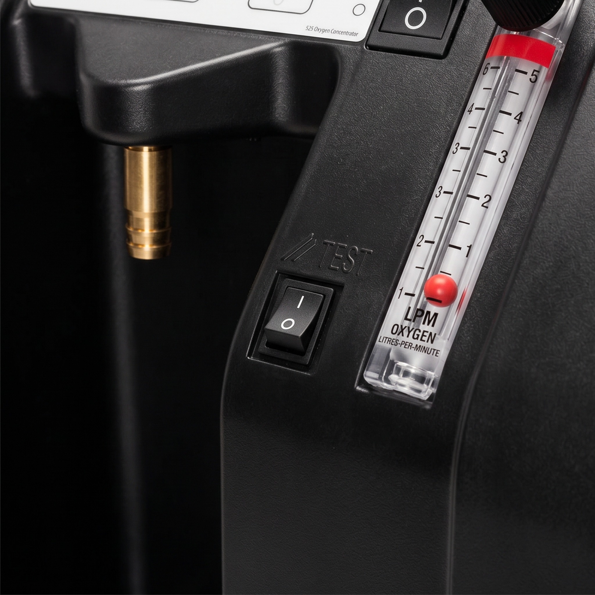 Flujómetro del Drive DeVilbiss 525DS, de 0.5 a 5 litros por minuto
