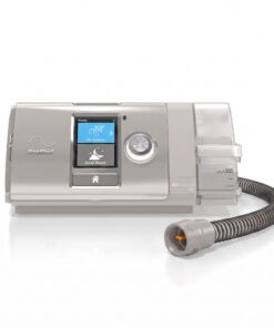 ResMed AirCurve 10 ASV con tubo calefaccionado ClimateLineAir conectado al humidificador