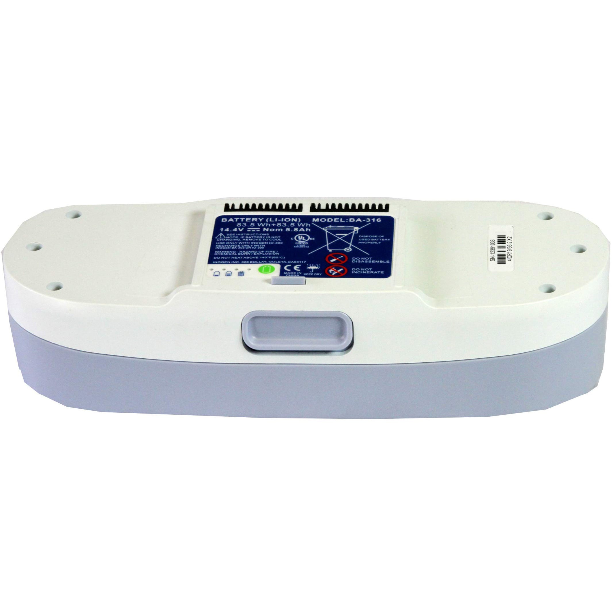 Etiqueta de la batería Inogen One G3 BA-316 de 16 celdas, 14.4V litio-ion