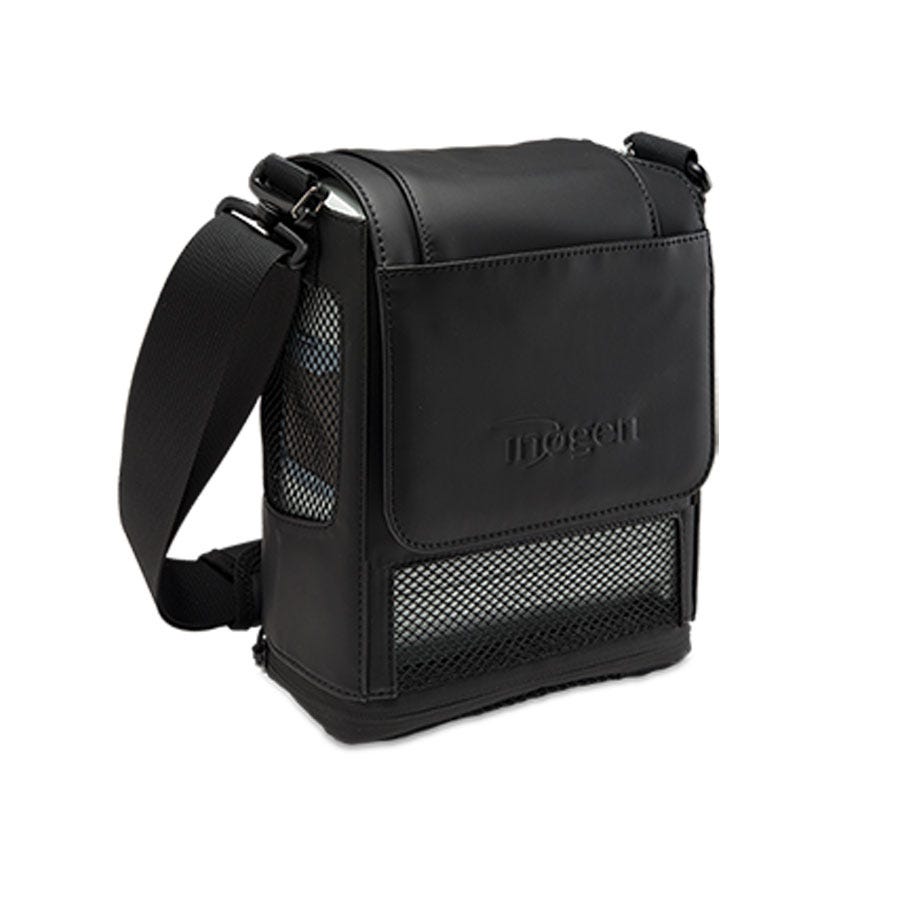 Bolso de transporte Inogen One G5 Rove 6 CA-500 con correa al hombro y ventilación
