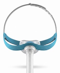 Mascarilla nasal CPAP Fisher & Paykel Evora original, vista frontal que muestra su diseño compacto y ligero