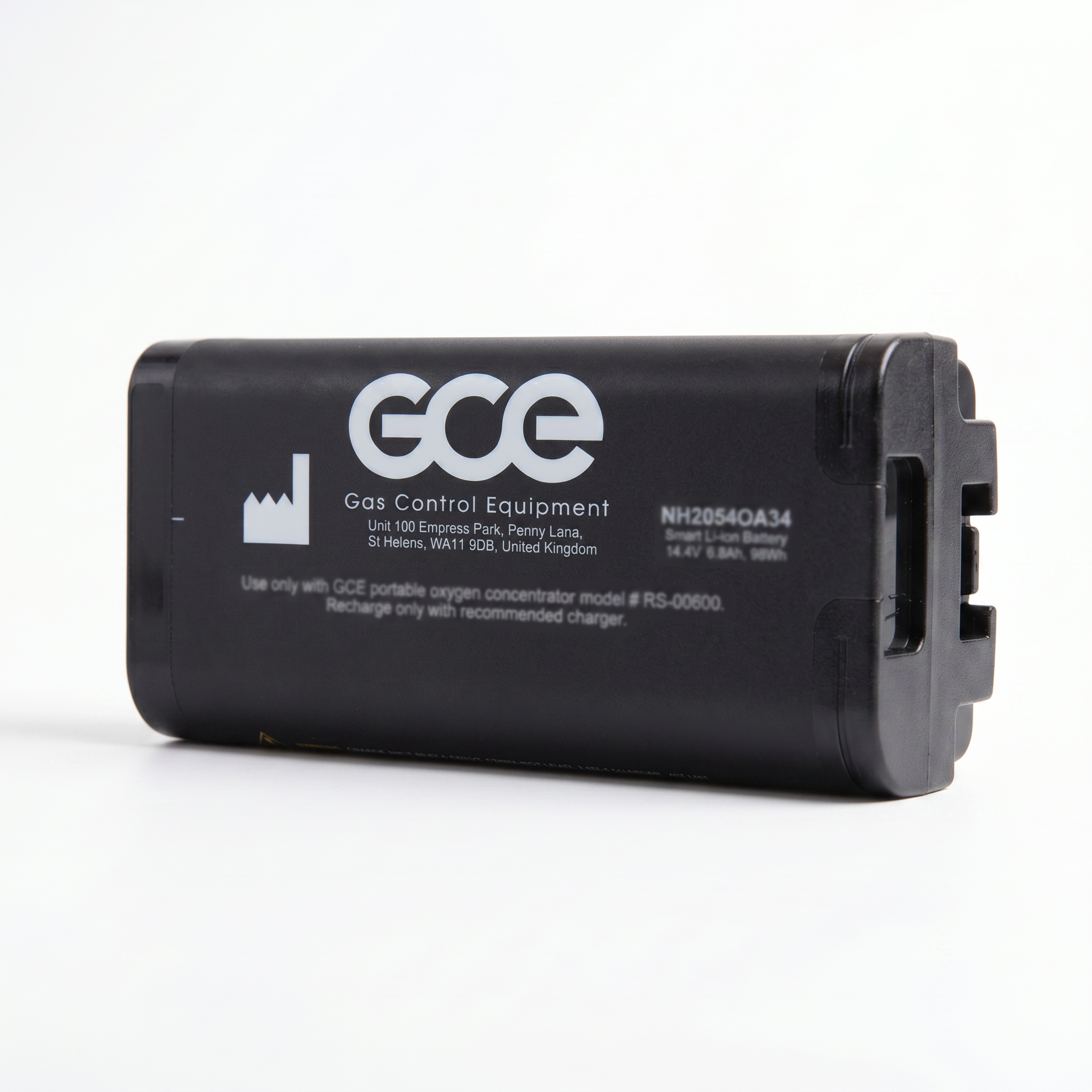 Batería recargable GCE Zen-O Lite de 8 celdas (RS-00601), vista tres cuartos