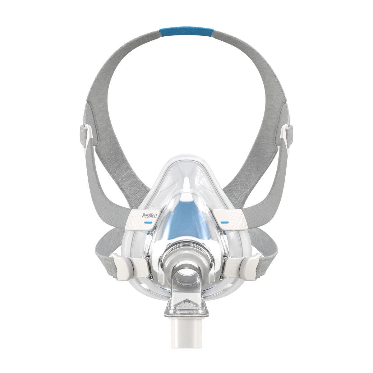 Mascarilla CPAP oronasal ResMed AirTouch F20 con arnés, vista frontal