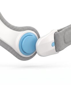 Clips magnéticos del arnés de la mascarilla nasal ResMed AirFit N20, detalle del enganche azul