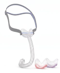 Mascarilla ResMed AirFit N30 con cunas de silicona intercambiables en distintas tallas