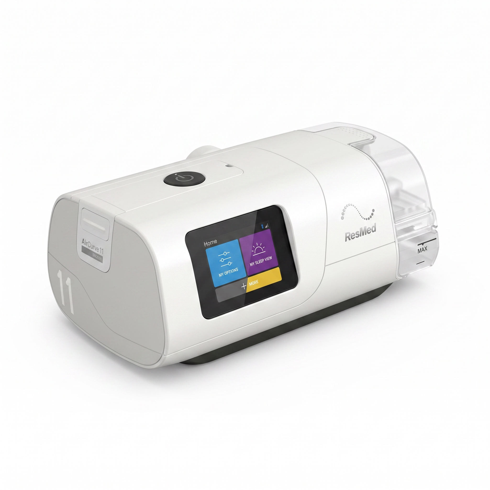 BiPAP ResMed AirCurve 11 VAuto, vista frontal
