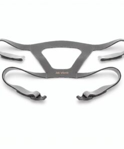 Arnés gris de dos tonos con clips de liberación rápida de la mascarilla nasal React Health Viva