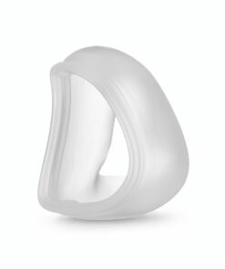 Cojín de silicona transparente de la mascarilla nasal CPAP React Health Viva, con forma triangular que sella alrededor de la nariz