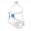 Mascarilla CPAP ResMed AirFit X30i híbrida oral-nasal con conexión de tubo superior, vista frontal a tres cuartos sobre fondo blanco — producto original ResMed